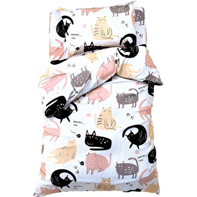 Постельное бельё 1.5-спальное «Этель» Cat party, бязь