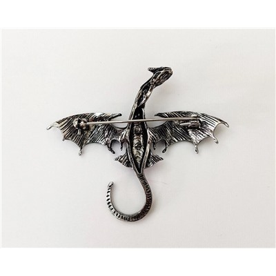 Брошь-кулон Летающий Дракон