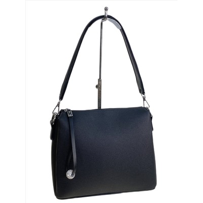 Женская сумка из искусственной кожи, цвет черный