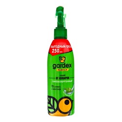 Спрей репеллентный от комаров "Gardex Family", с алоэ вера, 250 мл