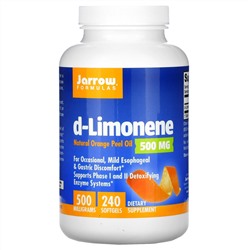 Jarrow Formulas, d-лимонен, 500 мг, 240 капсул
