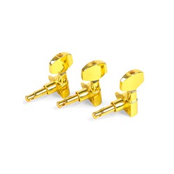 Комплект одиночной колковой механики Music Life, золотистые, 3+3