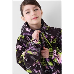 Куртка текстильная с полиуретановым покрытием для девочек (ветровка) PLAYTODAY, 1240307