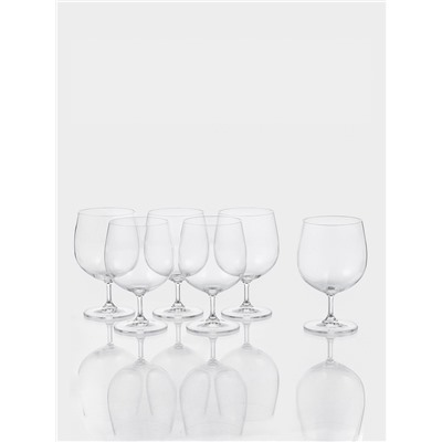 Бокалы для пива «Пион», 380 мл, набор 6 шт., стекло, прозрачные