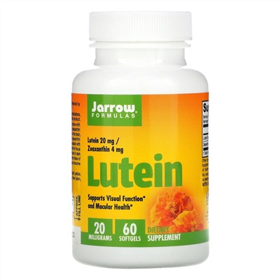 Jarrow Formulas, лютеин, 20 мг, 60 капсул
