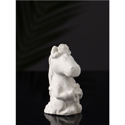Фигурка для росписи «Лошадка с косой», гипс, 9×5×5 см