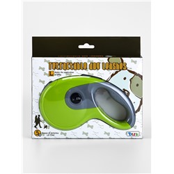 Рулетка DIIL, 5 м, до 40 кг, лента, прорезиненная ручка, зелёная