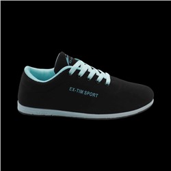 Кроссовки 5014-5 черно бирюзовые