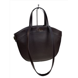 Женская сумка из искусственной кожи, цвет тёмный шоколад