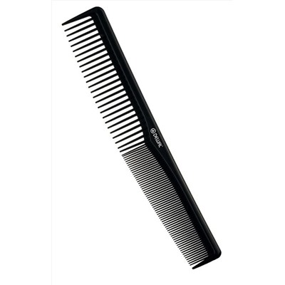 Dewal Расчёска рабочая комбинированная / Эконом CO-6050, пластик, 18 см, черный 2212