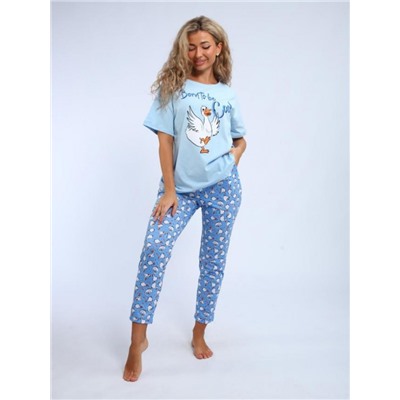 Пижама "Веселина" (Голубой)
