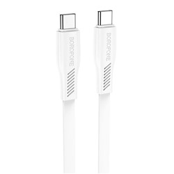 Кабель Type-C - Type-C Borofone BX85 60W 100см 3A  (white)
