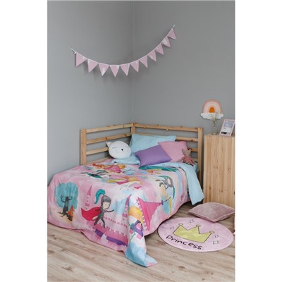 Постельное бельё 1.5-спальное «Этель. История милой принцессы», бязь
