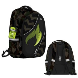 Рюкзак молодежный SKJB-UTL-441F "Пламя" светящийся элемент из оптоволокна 40х30х16 см SEVENTEEN