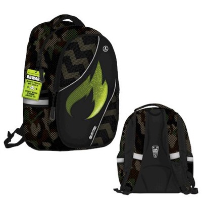 Рюкзак молодежный SKJB-UTL-441F "Пламя" светящийся элемент из оптоволокна 40х30х16 см SEVENTEEN