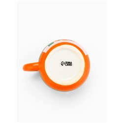 Кружка новогодняя керамическая «Счастье в мандаринках», 400 мл, ручная работа