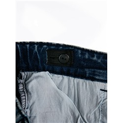 Брюки текстильные джинсовые утепленные для девочек