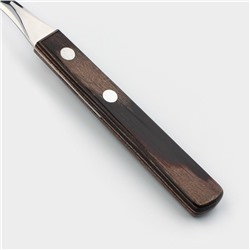 Вилка столовая Tramontina Polywood, длина 19 см, нержавеющая сталь, деревянная ручка, цвет коричневый