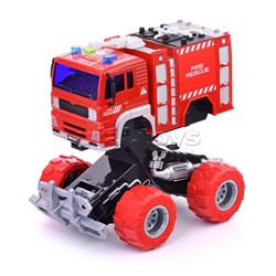 Машина "Пожарная" 1:20 (свет,звук) на батарейках, в коробке