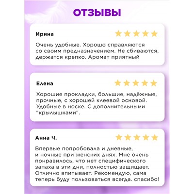 Ночные гигиенические прокладки с анионовым чипом
