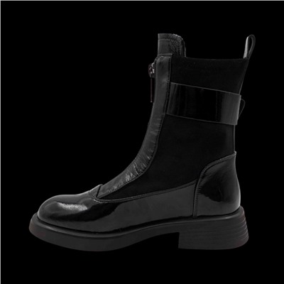 Ботинки из натуральной кожи Р-220-1 черные