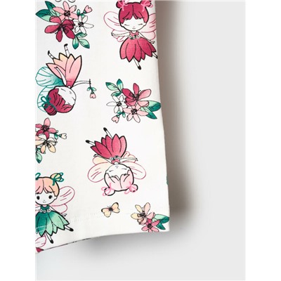 Брюки детские трикотажные для девочек (легинсы укороченные), 2 пары в комплекте