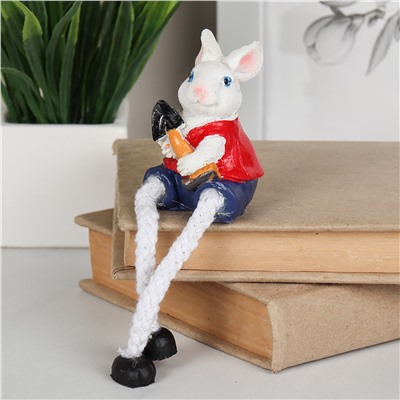 Фигурка Кролик висячие ножки 13 см / 1126 /уп 4/240/