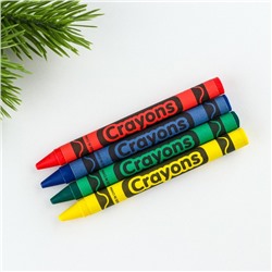 Подарочный набор новогодний, блокнот-раскраска и восковые мелки «С новым годом»