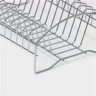 Сушилка для посуды Доляна, 28.5×20×10 см, хромированная