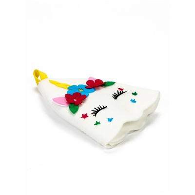 Шапка для бани и сауны «Лера», полиэстер, детская, белая