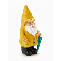 Садовая фигура из полистоуна «Гном в дождевике», 19×7×10 см