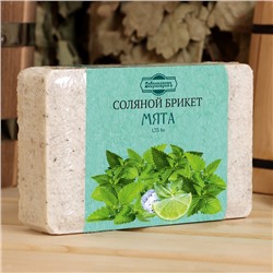 Соляной брикет "Мята" с алтайскими травами, 1,35 кг "Добропаровъ"