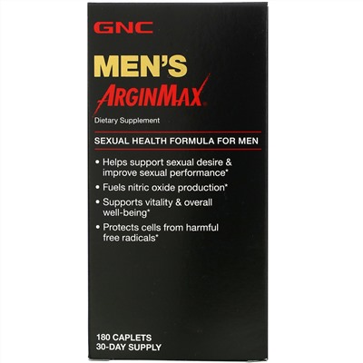 GNC, Men's ArginMax, 180 Caplets