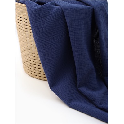 Пелёнка муслиновая Крошка Я Dark blue, 135×100 см, двухслойная, 100 % хлопок