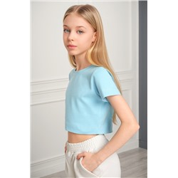 Укороченная футболка для девочки Happyfox