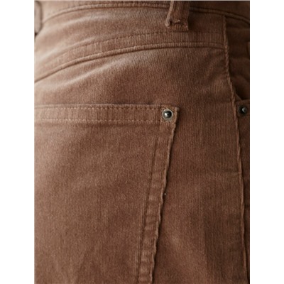 Брюки из эластичного микро-вельвета