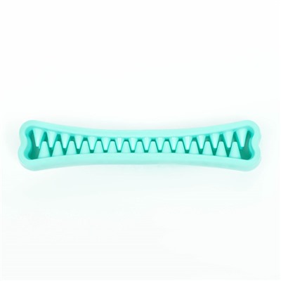 Игрушка-зубочистка для собак Пижон Premium «Зубастик», 18.3×3.8 см, цвет мятный