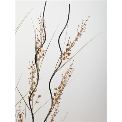 Сухоцвет набор 5 штук 150 см с блестками / 39-29G /уп 120/золото