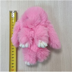 Брелок "Меховой кролик", цвет: розовый, арт. 706.665