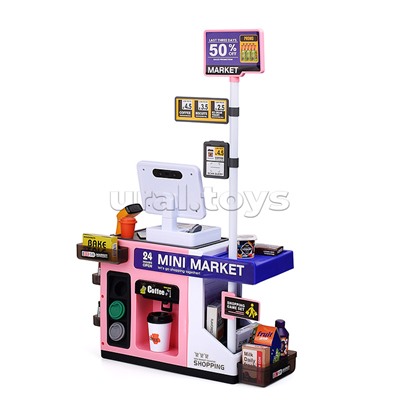 Игровой набор супермаркет "Дорожный магазин" (46 предметов) в коробке