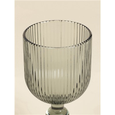 Бокалы для вина SL Home «Модерн», 250 мл, 8×14.5 см, набор 2 шт., стекло, графитовые