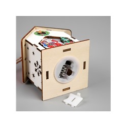 Подвеска световая «Дом Деда Мороза», 7×6×8 см, 1 LED, от батареек AG10×3, свечение тёплое белое