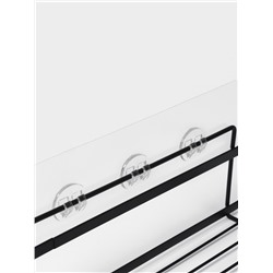 Полки для ванной Stölz, 2 шт., мыльница, чёрные