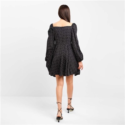 Платье мини женское MIST, размер 44, чёрное