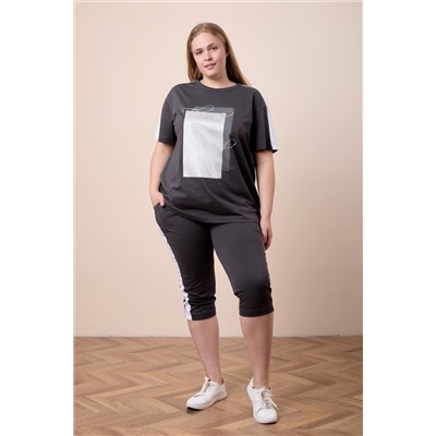 Костюм футболка и капри  М324090Пс