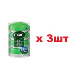 EXXE Туалетное крем-мыло Fresh в стакане 4шт*110г Свежесть альпийского луга 3шт