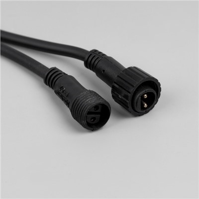 УЦЕНКА Гирлянда «Клип-лайт», 5 нитей по 20 м, IP44, УМС, 665 LED, 24 В, мерцание всех светодиодов, тёмная нить, свечение белое