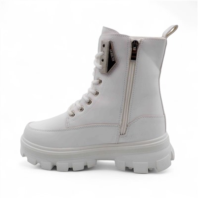 Ботинки на меху 1721-18 белые