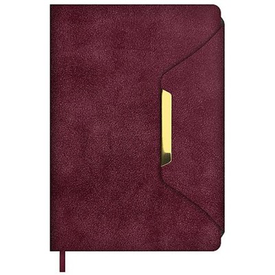 Ежедневник недатированный А5 320 стр. 70608 "СПИЛОК ДЕЛАВЭ БОРДОВЫЙ" кожзам, магнитный клапан Феникс