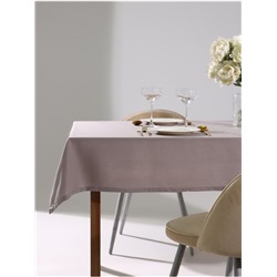 Скатерть Этель ECO, цвет серый, 136×180/±6 см, 70% хл, 30% лён, 190 г/м²